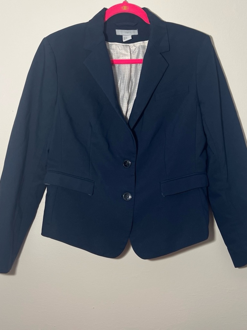 H&M Navy Women's Tailored Blazer - Two-Button